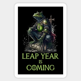 Lear Year Is Coming, Frog Warrior Sticker